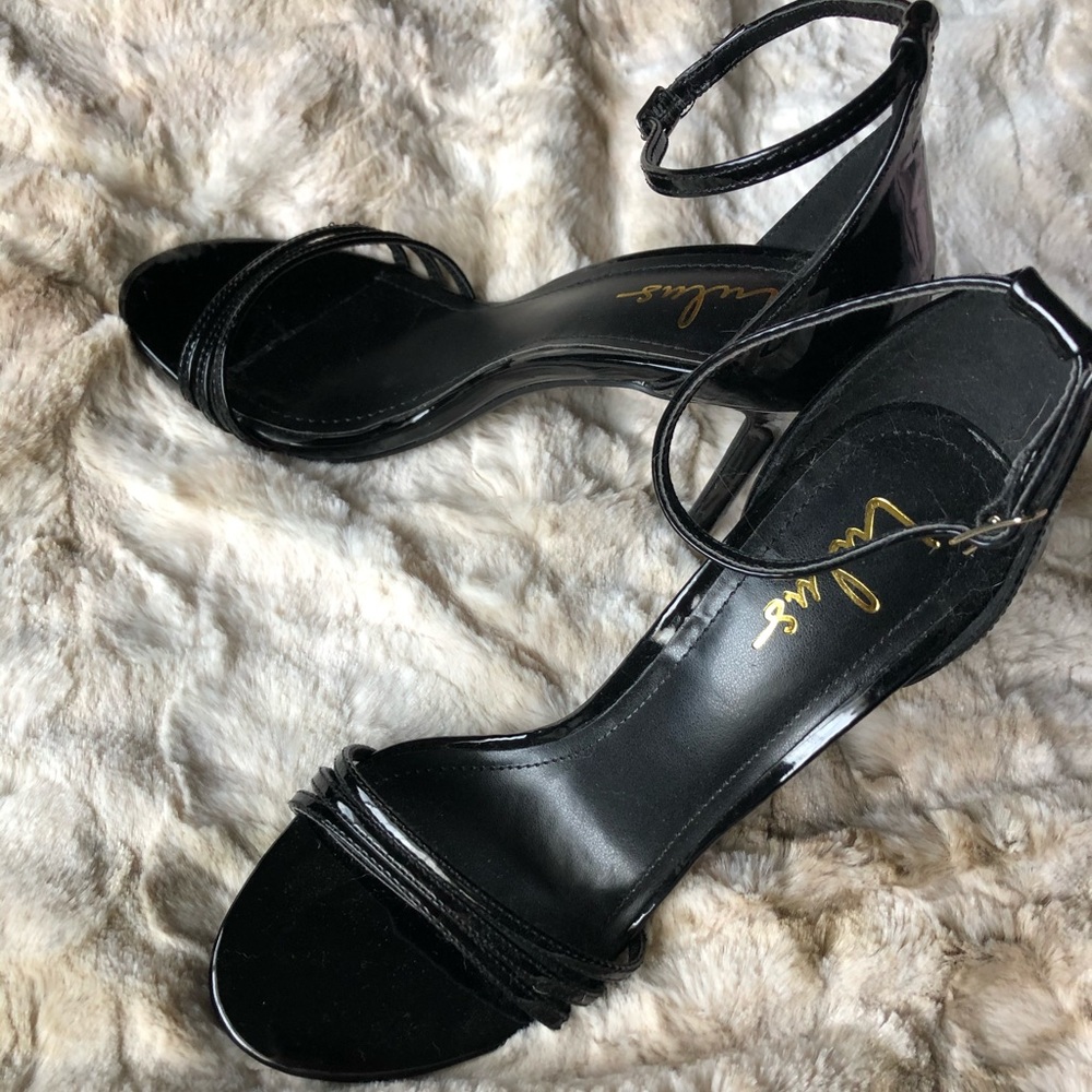 Lulus Iva Patent Leather Strappy Heels